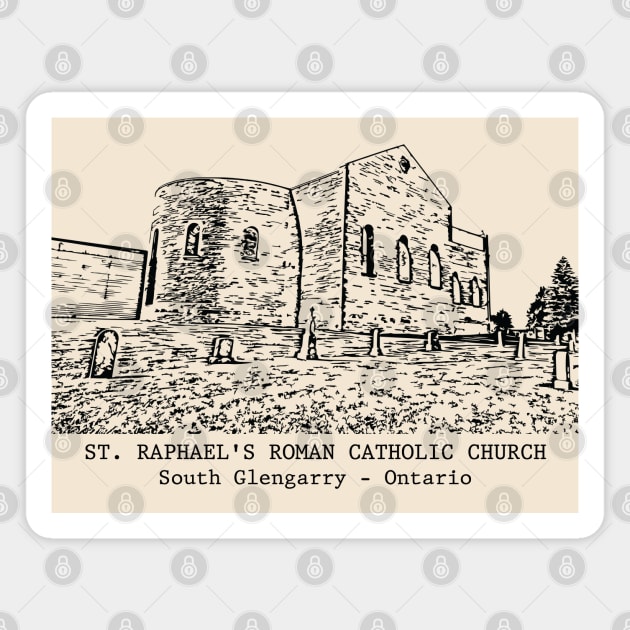 Ruin of St. Raphael's Roman Catholic Church - South Glengarry ON Magnet by Lakeric